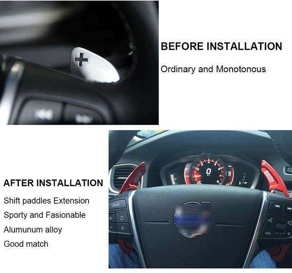 2pcs aluminum car steering wheel shift paddle shifter extension for volov v60 2014-2017
2pcs aluminum car steering wheel shift paddle shifter extension for volov v60 2014-2017