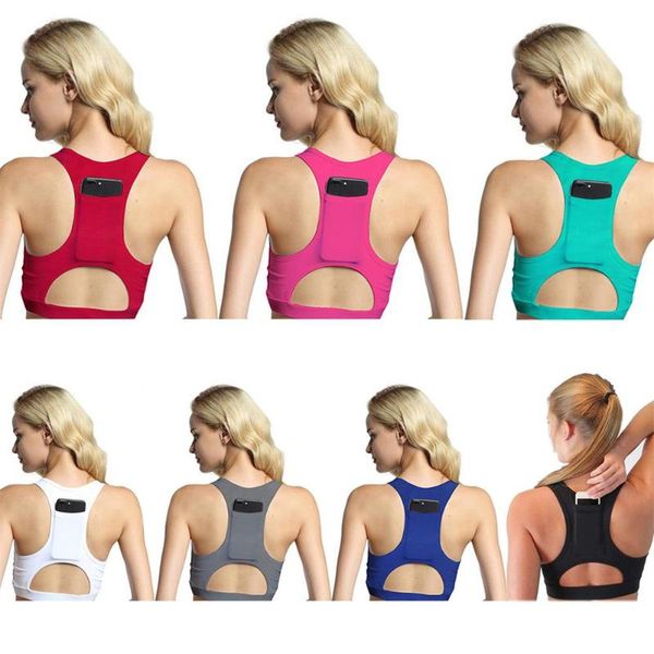 design women yoga bra back phone pocket padded hollow out women sports bra fitness running workout tank top, White;black
design women yoga bra back phone pocket padded hollow out women sports bra fitness running workout tank top, White;black