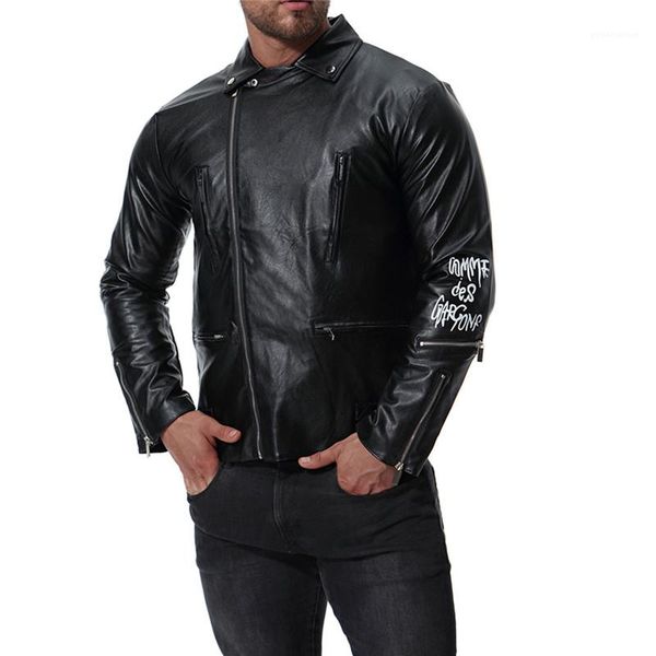 leather jackets zipper fly homme locomotive coat with letter print male plus size coat mens designer faux, Black
leather jackets zipper fly homme locomotive coat with letter print male plus size coat mens designer faux, Black