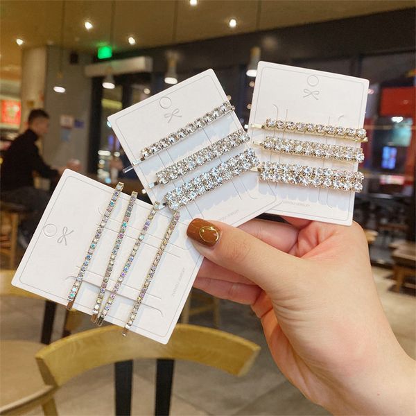 3 pcs crystal hairpin bling shiny rhinestone bobby pins zircon bangs hair clip for women girls party gifts, Golden;silver
3 pcs crystal hairpin bling shiny rhinestone bobby pins zircon bangs hair clip for women girls party gifts, Golden;silver