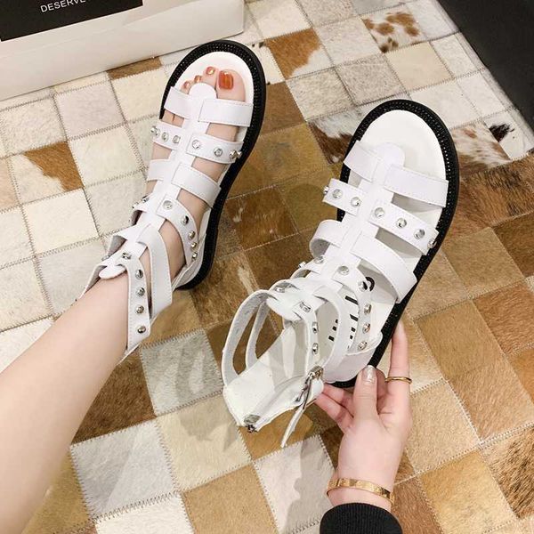 rimocy summer выдалбливают high-top гладиатор сандалии женщин вернуться молния pu кожа заклепки плоские сандалии женщина sexy рим женская об, Black
rimocy summer выдалбливают high-top гладиатор сандалии женщин вернуться молния pu кожа заклепки плоские сандалии женщина sexy рим женская об, Black