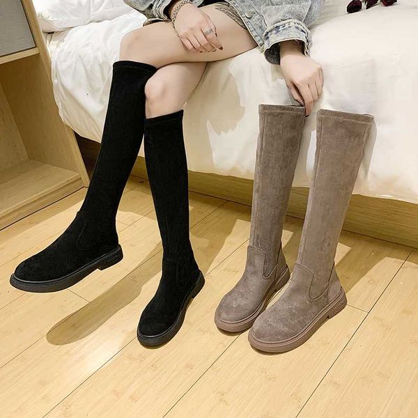 lady boots shoes round toe luxury designer thigh high heels high boots-women winter footwear ladies mid calf, Black
lady boots shoes round toe luxury designer thigh high heels high boots-women winter footwear ladies mid calf, Black