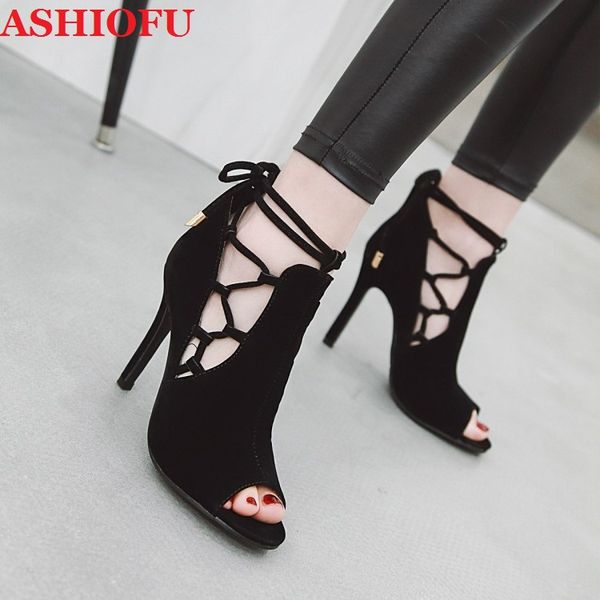 ashiofu wholesale real ps women's high heels sandals cross-straps party peep-toe summer shoes club daily wear sandals, Black
ashiofu wholesale real ps women's high heels sandals cross-straps party peep-toe summer shoes club daily wear sandals, Black