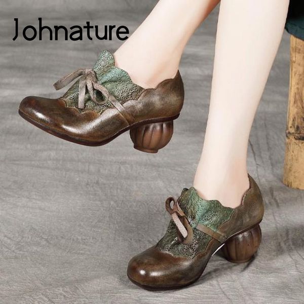dress shoes johnature retro high heels pumps women round toe genuine leather 2021 autumn shallow casual handmade ladies, Black
dress shoes johnature retro high heels pumps women round toe genuine leather 2021 autumn shallow casual handmade ladies, Black