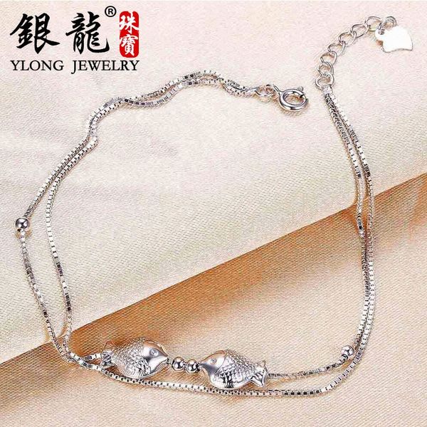 dragon s925 double kiss silver silver layer kiss fish anklet korean style fashion jewelry all-match fish jewelry sytam, Red;blue
dragon s925 double kiss silver silver layer kiss fish anklet korean style fashion jewelry all-match fish jewelry sytam, Red;blue