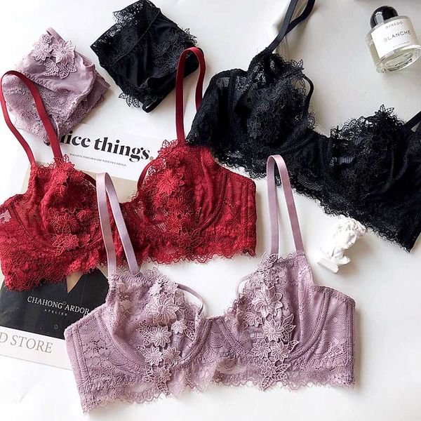 bras sets floral embroidery ultrathin women bralette panties transparent seductive female underwear bra set hollow out lingerie, Red;black
bras sets floral embroidery ultrathin women bralette panties transparent seductive female underwear bra set hollow out lingerie, Red;black