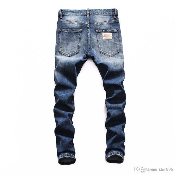 2020ss new european and american standard men's hole-in jeans men's fashion tight jeans chunqiu pants dn1, Blue
2020ss new european and american standard men's hole-in jeans men's fashion tight jeans chunqiu pants dn1, Blue