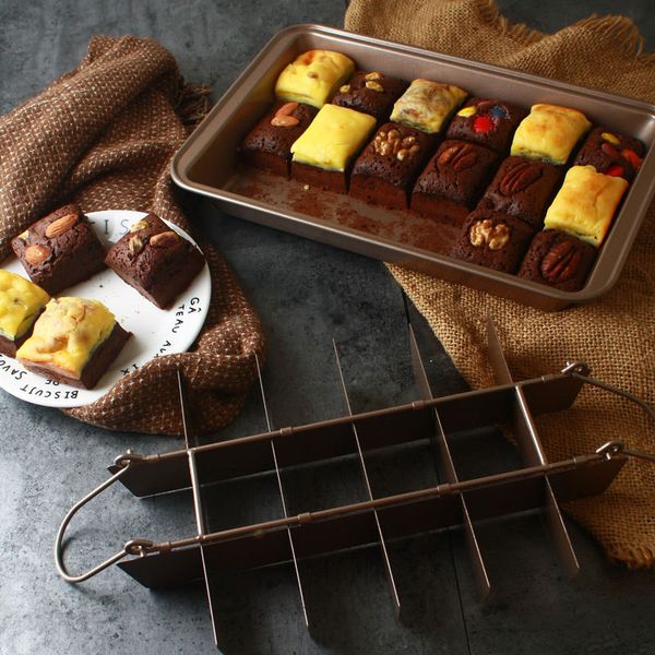 baking moulds brownie cake pan diy tray tools square lattice chocolate mold non-stick
baking moulds brownie cake pan diy tray tools square lattice chocolate mold non-stick