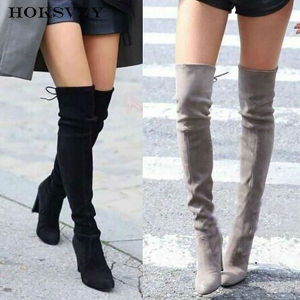 hoksvzy winter warm women's knee high boots over the knee boots skinny suede high heel women's, Black
hoksvzy winter warm women's knee high boots over the knee boots skinny suede high heel women's, Black
