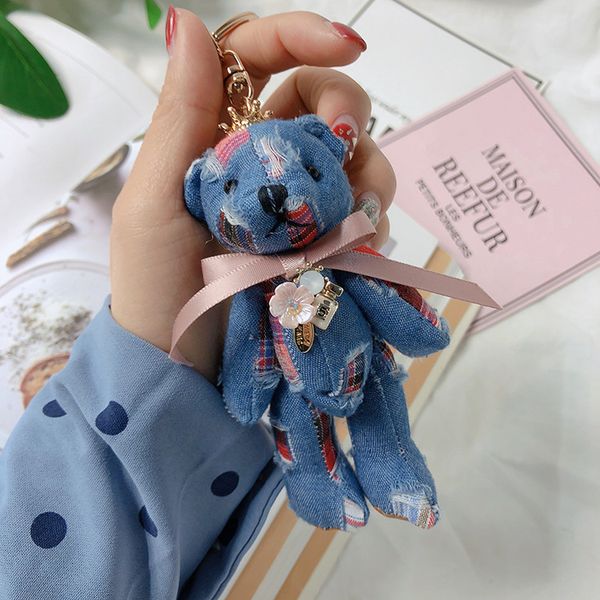 12cm cute bear plush keychain doll plush toys bow-knot cowboy teddy bear pendant stuffed doll for bags lovely, Silver
12cm cute bear plush keychain doll plush toys bow-knot cowboy teddy bear pendant stuffed doll for bags lovely, Silver