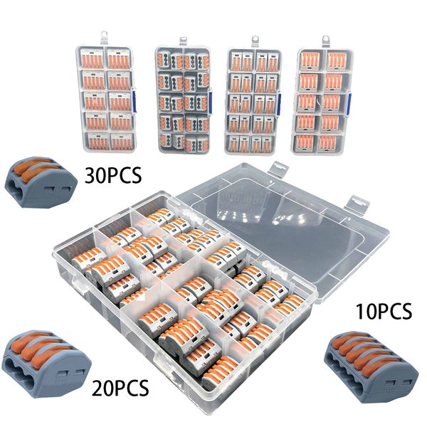 60pcs ассортимент провода разъем клеммная колодка проводника зажим с коробкой push in
60pcs ассортимент провода разъем клеммная колодка проводника зажим с коробкой push in