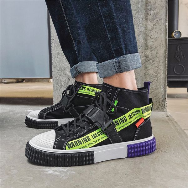 2020 осень молодежная мужская мода обувь high top холст обувь для мальчика черный серый мужской холст квартиры шнуровка мужчины vulcanized о, Black
2020 осень молодежная мужская мода обувь high top холст обувь для мальчика черный серый мужской холст квартиры шнуровка мужчины vulcanized о, Black