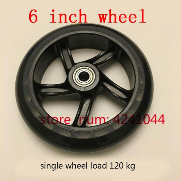 6 inch wheels 145 mm polyurethane silent skateboard wheels for small pull car luggage cart shopping cart 6'' caster
6 inch wheels 145 mm polyurethane silent skateboard wheels for small pull car luggage cart shopping cart 6'' caster