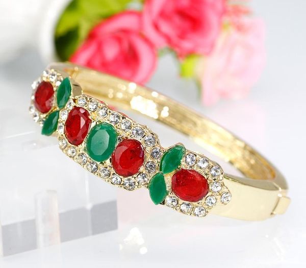 sunspice-ms fashion gold color crystal bangle for women dubai wedding jewelry ethnic cuff bracelets rhinestone00, Black
sunspice-ms fashion gold color crystal bangle for women dubai wedding jewelry ethnic cuff bracelets rhinestone00, Black