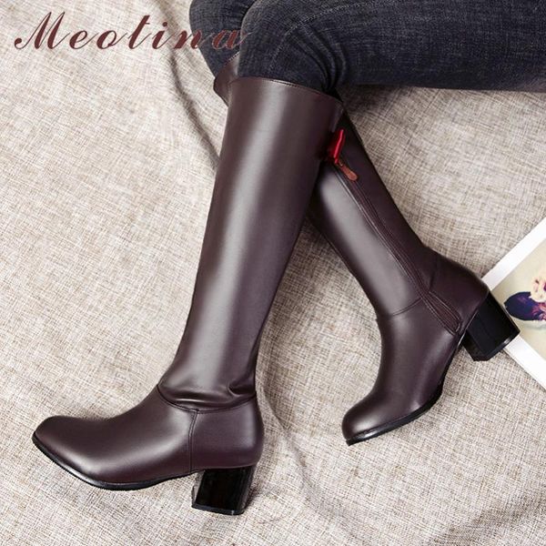 meotina зимняя езда сапоги женщин сапоги лук толстые высокие каблуки knee high zipper круглый toe обувь женская осень большой размер 33-46, Black
meotina зимняя езда сапоги женщин сапоги лук толстые высокие каблуки knee high zipper круглый toe обувь женская осень большой размер 33-46, Black