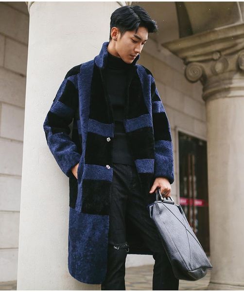 men's leather & faux real fur coat men winter 100% natural wool jacket sheep shearling long coats luxury jackets lw-16126 kj1423, Black
men's leather & faux real fur coat men winter 100% natural wool jacket sheep shearling long coats luxury jackets lw-16126 kj1423, Black