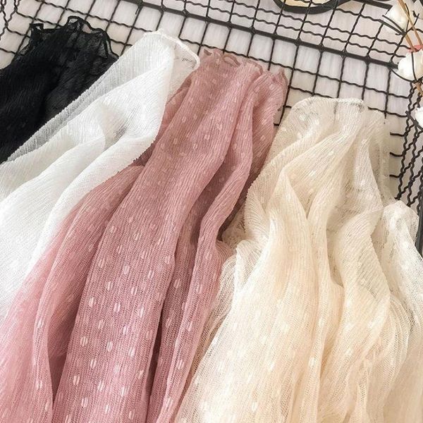 women's blouses & shirts herstory women high collar mesh perspective blouse summer thin see through slim bottoming lace long flare slee, White
women's blouses & shirts herstory women high collar mesh perspective blouse summer thin see through slim bottoming lace long flare slee, White