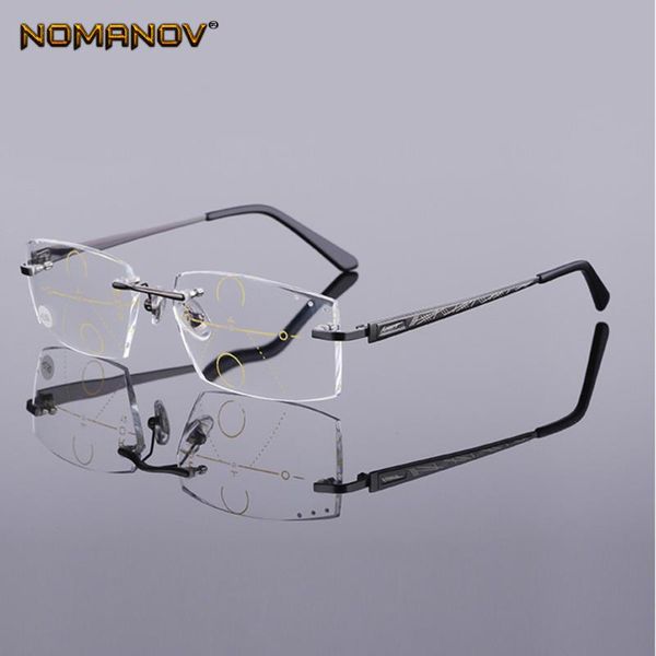 2020 real nomanov = progressive multifocal reading glasses rimless diamond cut for edges see near and far 0 add +0.75 to +4, White;black
2020 real nomanov = progressive multifocal reading glasses rimless diamond cut for edges see near and far 0 add +0.75 to +4, White;black