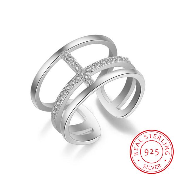 new fashion multi-layer micro cz zirconia cross ring for women adjustable silver 925 ring fine jewelry anel bague anillos, Golden;silver
new fashion multi-layer micro cz zirconia cross ring for women adjustable silver 925 ring fine jewelry anel bague anillos, Golden;silver
