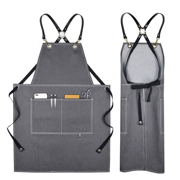 aprons black gray denim apron leather cotton strap bistro restaurant cafe mixologist uniform barber hairdresser florist work wear k92
aprons black gray denim apron leather cotton strap bistro restaurant cafe mixologist uniform barber hairdresser florist work wear k92