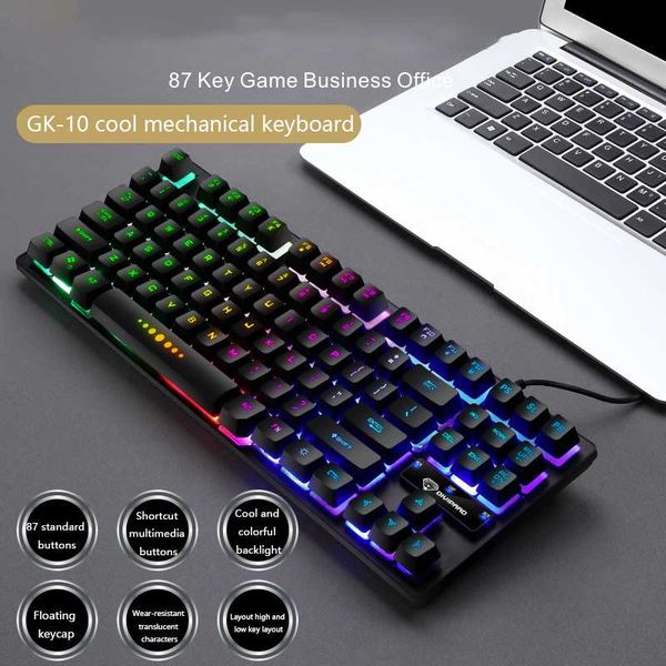 gk-10 игровой клавиатуры ноутбука 87-клавишная gaming манипулятор механическая клавиатура красочная подсветка клавиатуры gamer игры аксессуа
gk-10 игровой клавиатуры ноутбука 87-клавишная gaming манипулятор механическая клавиатура красочная подсветка клавиатуры gamer игры аксессуа