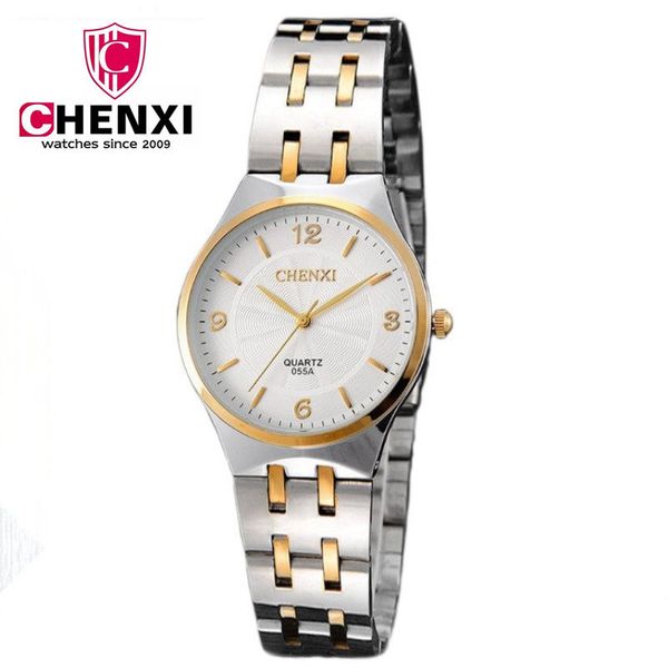 chenxi fashion lovers watch women gold silver casual clock watch stainless steel strap relogio masculino pengnatate, Slivery;brown
chenxi fashion lovers watch women gold silver casual clock watch stainless steel strap relogio masculino pengnatate, Slivery;brown
