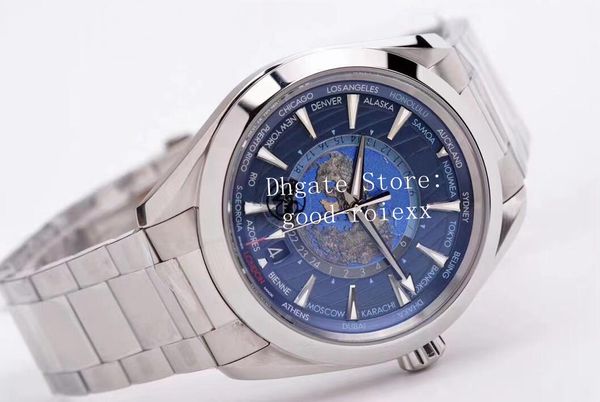 43mm mens blue map of world dial watches vs factory automatic cal.8938 co axial dual time zone master watch men full steel aqua wristwatches, Slivery;brown
43mm mens blue map of world dial watches vs factory automatic cal.8938 co axial dual time zone master watch men full steel aqua wristwatches, Slivery;brown