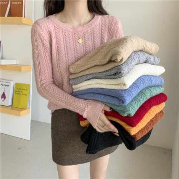 fashion flowers knit sweater women long sleeve o-neck solid loose pullover new 2020 autumn winter female vintage korean, White;black
fashion flowers knit sweater women long sleeve o-neck solid loose pullover new 2020 autumn winter female vintage korean, White;black