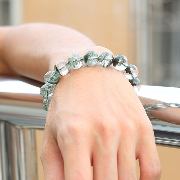 cornucopia god of wealth jewelry accessories natural gemstone round bead bracelet natural crystal green ghost gemstone bracelet, Black
cornucopia god of wealth jewelry accessories natural gemstone round bead bracelet natural crystal green ghost gemstone bracelet, Black