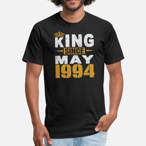 king since may 1994 t shirt men knitted cotton size s-3xl male fit basic summer leisure shirt
king since may 1994 t shirt men knitted cotton size s-3xl male fit basic summer leisure shirt