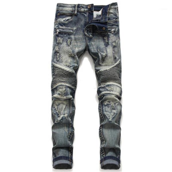 zipper straight long jeans mid waist regular washed stretch motorcycle male jeans man splicing holes jeans fashion fold, Blue
zipper straight long jeans mid waist regular washed stretch motorcycle male jeans man splicing holes jeans fashion fold, Blue