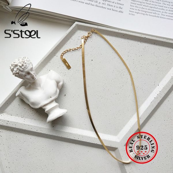 s'steel necklace 925 sterling silver for women minimalist gold snake necklaces gargantilla de plata 925 para mujer fine jewelry
s'steel necklace 925 sterling silver for women minimalist gold snake necklaces gargantilla de plata 925 para mujer fine jewelry