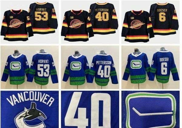 2019/20 third jerseys 50th vancouver canucks 40 elias pettersson 100% stitched men women youth, Black;red
2019/20 third jerseys 50th vancouver canucks 40 elias pettersson 100% stitched men women youth, Black;red