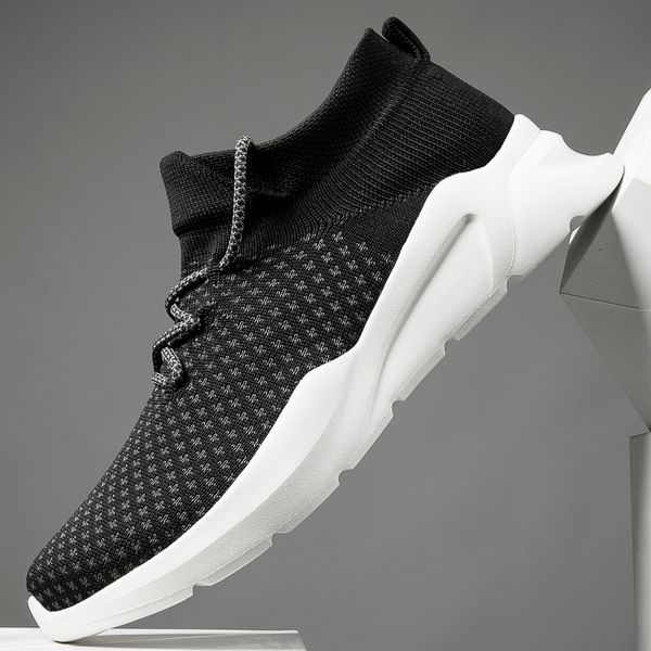 men casual shoes lightweight comfortable breathable walking sneakers autumn soft bottom jogging shoes non-slip socks, Black
men casual shoes lightweight comfortable breathable walking sneakers autumn soft bottom jogging shoes non-slip socks, Black