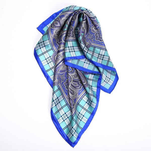 plaid & paisley printed 100% silk scarf for hair wrapping grade hand roll small square silk scarfs bandana neckerchief, Blue;gray
plaid & paisley printed 100% silk scarf for hair wrapping grade hand roll small square silk scarfs bandana neckerchief, Blue;gray