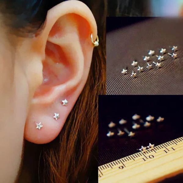 925 sterling silver earrings star moon love butterfly flower gold small stud earrings for women fine jewelry brincos 2020 bijoux, Golden;silver
925 sterling silver earrings star moon love butterfly flower gold small stud earrings for women fine jewelry brincos 2020 bijoux, Golden;silver