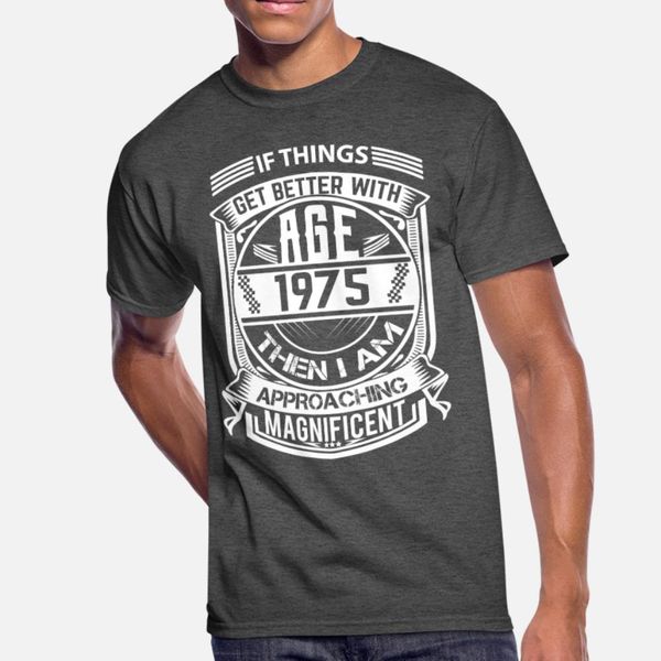 if things better 1975 age approach magnificent t shirt men designer short sleeve s-3xl fit interesting comical summer pattern shirt, White;black
if things better 1975 age approach magnificent t shirt men designer short sleeve s-3xl fit interesting comical summer pattern shirt, White;black