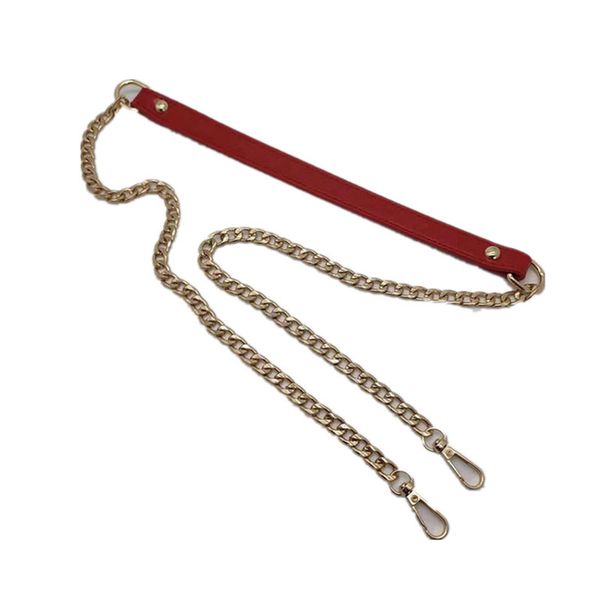 120cm pu leather gold metal chain shoulder bag strap buckle handle diy repalcement solid handbag bag accessories correa bolso, Black
120cm pu leather gold metal chain shoulder bag strap buckle handle diy repalcement solid handbag bag accessories correa bolso, Black