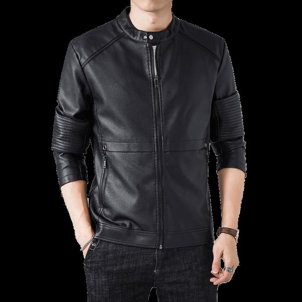 winter fleece man jacket slim buttons and zipper black leather jackets men fashion pu moto biker leather jacket homme male coats, Black;brown
winter fleece man jacket slim buttons and zipper black leather jackets men fashion pu moto biker leather jacket homme male coats, Black;brown