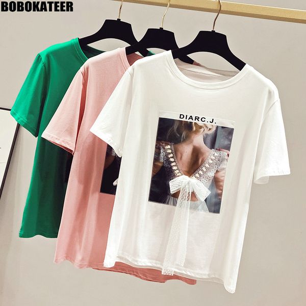 summer white tshirt women vintage korean clothes women t shirt casual lace bow pink tee shirt short sleeve fashion 2020
summer white tshirt women vintage korean clothes women t shirt casual lace bow pink tee shirt short sleeve fashion 2020