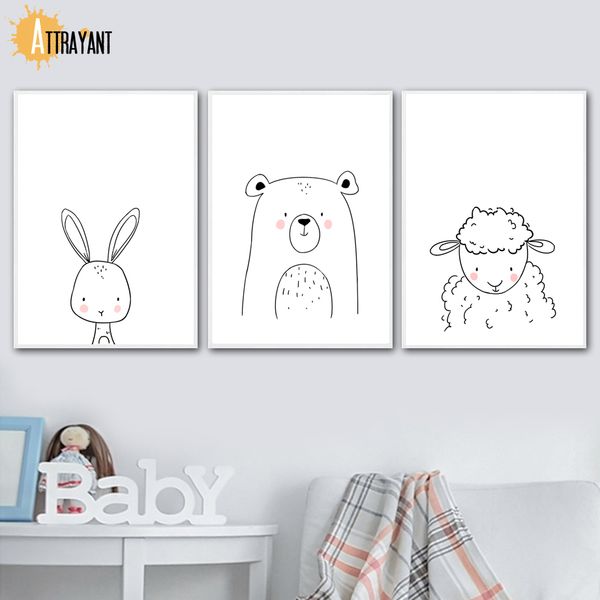 rabbit sheep bear fox lion elephant animal print wall art canvas painting nordic posters and prints wall pictures kids room
rabbit sheep bear fox lion elephant animal print wall art canvas painting nordic posters and prints wall pictures kids room