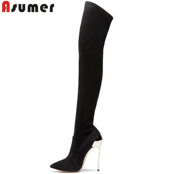 boots asumer black big size 33-43 fashion autumn winter shoes woman pointed toe thin heel over the knee women elastic
boots asumer black big size 33-43 fashion autumn winter shoes woman pointed toe thin heel over the knee women elastic