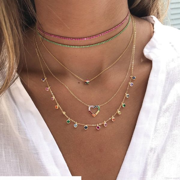 2018 round sparking bling 3 colors cubic zirconia wedding jewelry for women tennis chain choker antique gold plated fashion necklace, Silver
2018 round sparking bling 3 colors cubic zirconia wedding jewelry for women tennis chain choker antique gold plated fashion necklace, Silver