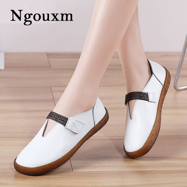 ngouxm spring autumn women loafers flat split leather ladies shoes casual hoop&loop white flats moccasins, Black
ngouxm spring autumn women loafers flat split leather ladies shoes casual hoop&loop white flats moccasins, Black