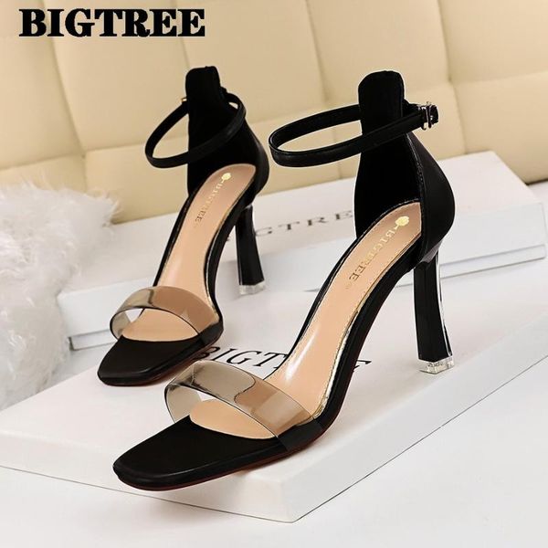 style banquet high heels sandals summer women's shoes crystal heel open toe transparent a- line sandals, Black
style banquet high heels sandals summer women's shoes crystal heel open toe transparent a- line sandals, Black