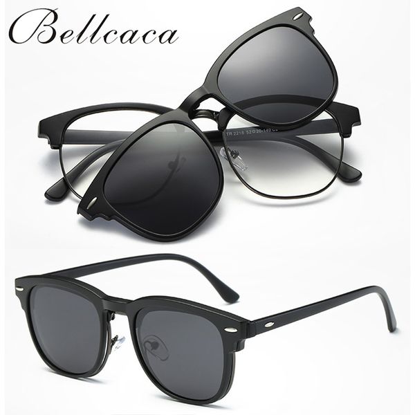 bellcaca spectacle frame eyeglasses men women with polarized clip on lens sunglasses magnetic adsorbent for male glasses bc129, Black
bellcaca spectacle frame eyeglasses men women with polarized clip on lens sunglasses magnetic adsorbent for male glasses bc129, Black
