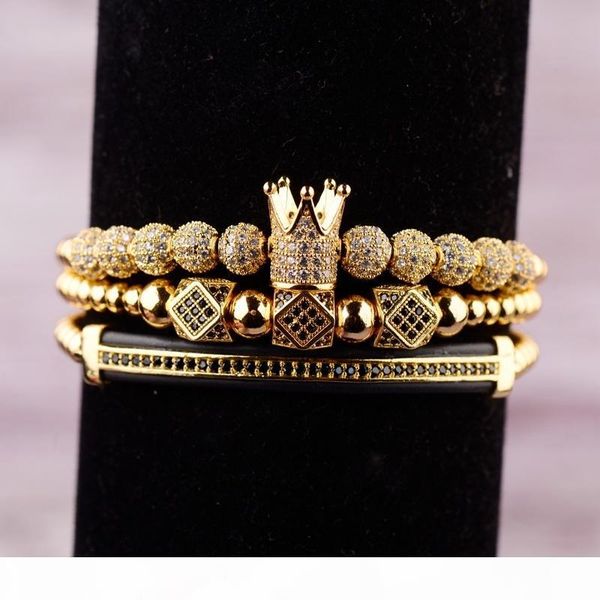 amader 3pcs set luxury cz ball crown charm copper bead macrame bracelets men handmade long tube set bracelets&bangles for women c19021501, Black
amader 3pcs set luxury cz ball crown charm copper bead macrame bracelets men handmade long tube set bracelets&bangles for women c19021501, Black