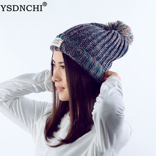 ysndchi lady casual caps fashion women's skullies winter beanies thick warm woolen hat letter knitted fur cap hats, Blue;gray
ysndchi lady casual caps fashion women's skullies winter beanies thick warm woolen hat letter knitted fur cap hats, Blue;gray