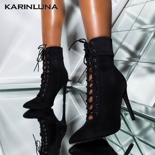 karin large size 35-40 ultra high thin heels 11.5 cm pointed toe party autumn ankle female boots, Black
karin large size 35-40 ultra high thin heels 11.5 cm pointed toe party autumn ankle female boots, Black