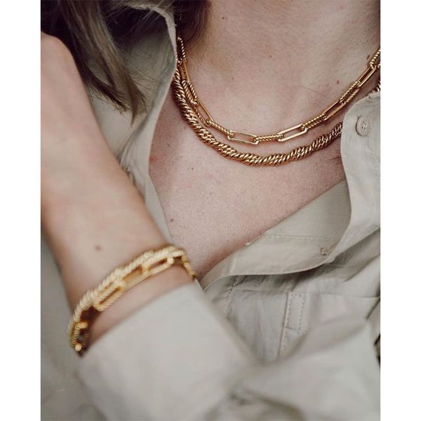 j.hangke copper gold plating set necklace bracelets for women femmes jewelry flowers chain choker necklaces, Black
j.hangke copper gold plating set necklace bracelets for women femmes jewelry flowers chain choker necklaces, Black
